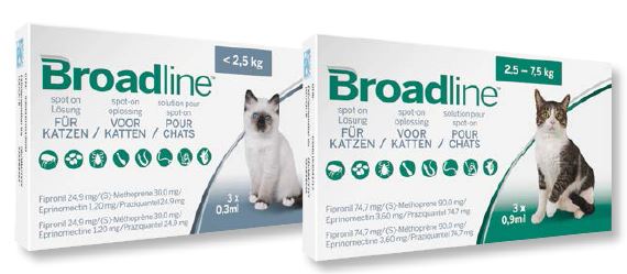 Broadline Katzen Nebenwirkungen
